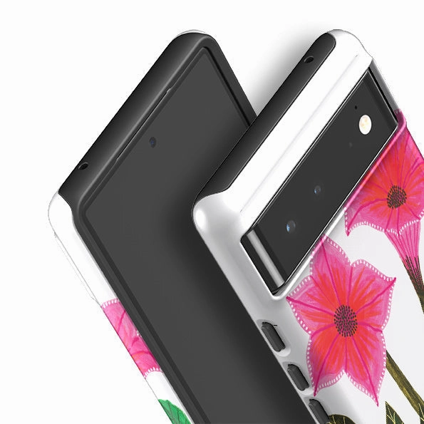 Classic Pattern daily protection Google Tough Case -  Trumpet Flowers By Lee Foster Wilson
