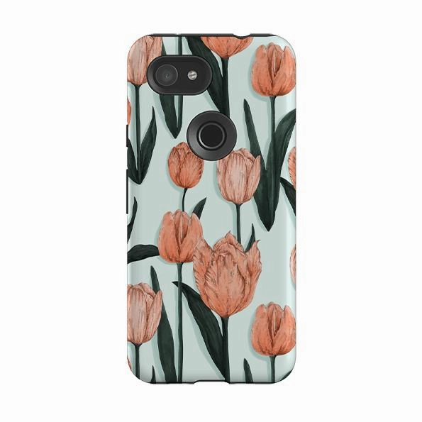 Transparent Edge Google Tough Case -  Tulips By Jade Mosinski