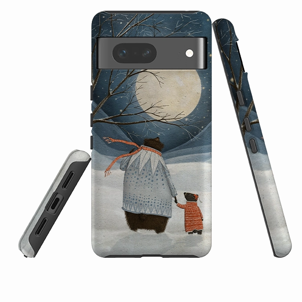 Minimal Design Fashion Detail Google Tough Case -  Under A Moonlit Sky By Maja Lindberg