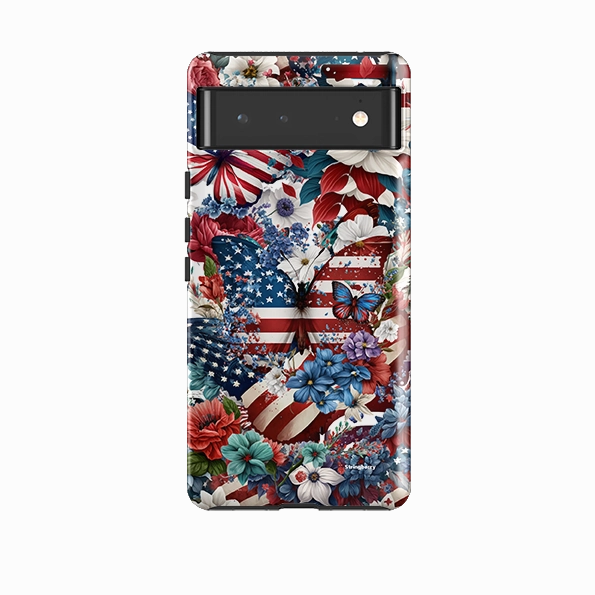 Google Tough Case -  US Floral III Button Cover