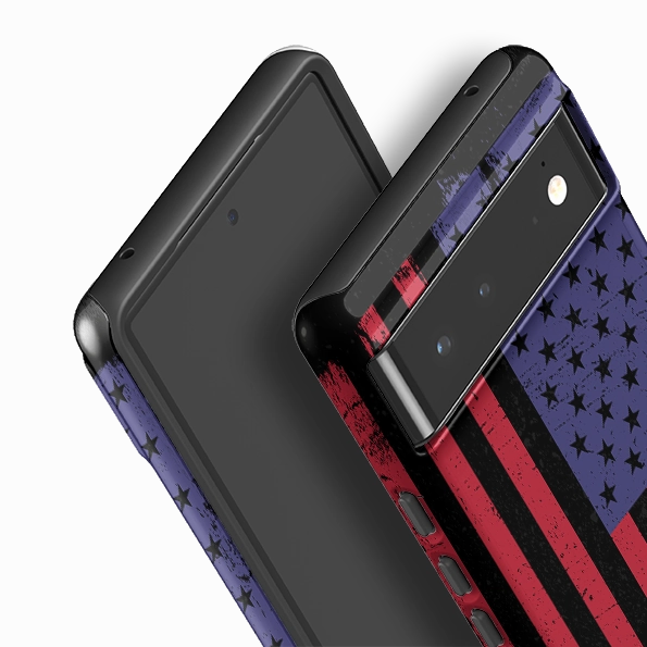 Minimal Touch Google Tough Case -  US Grunge Flag II