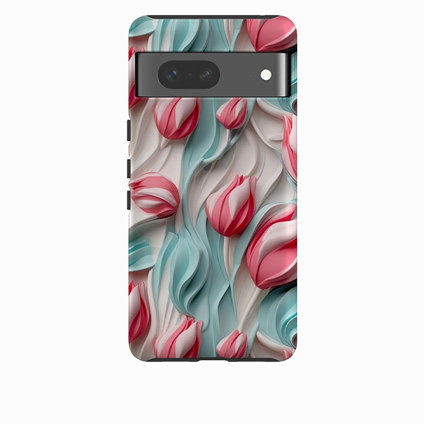 Google Tough Case - Utrecht Tulips Slim Look Hybrid Finish Texture