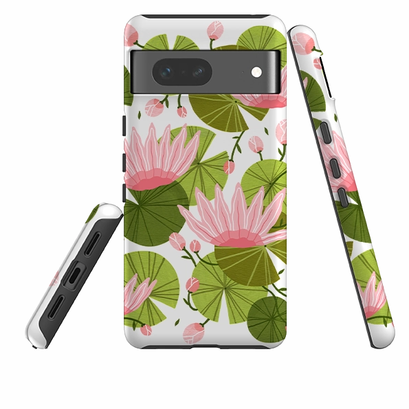 Stylish Layer Texture Google Tough Case -  Waterlily By Madalina Andronic
