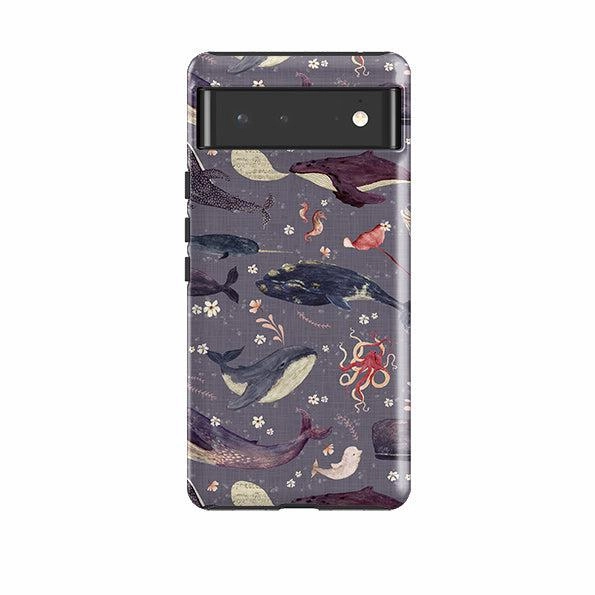 Google Tough Case -  Whale Song Lavender By Katherine Quinn Soft Touching Hand Friendly