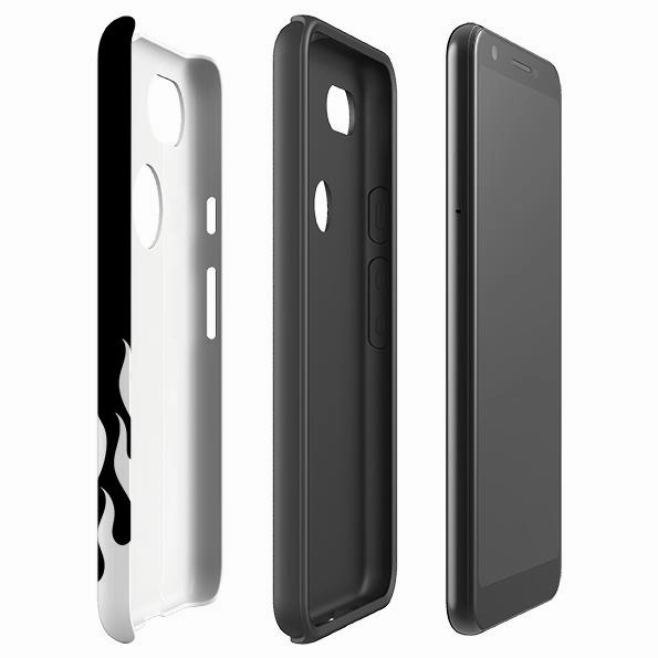 Precision Cutouts Google Tough Case -  White Flames