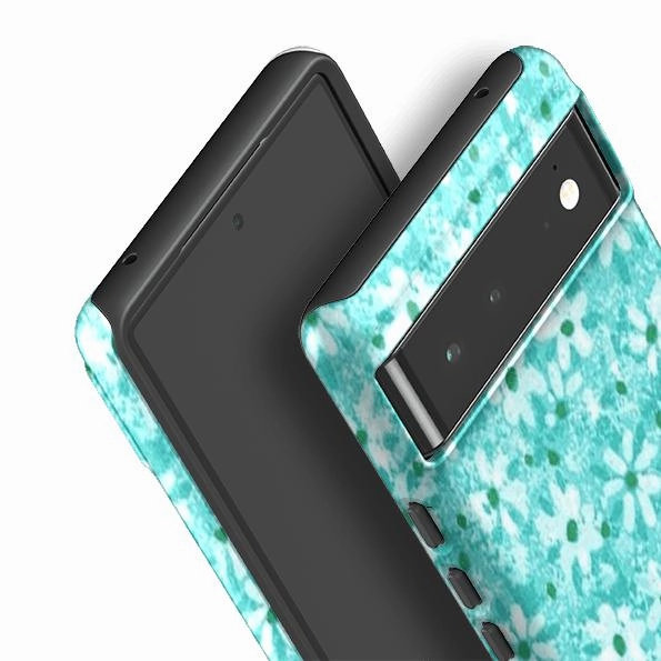 Google Tough Case -  Windowbox Mint By Sarah Campbell Gloss Finish Design Soft Surface Layer