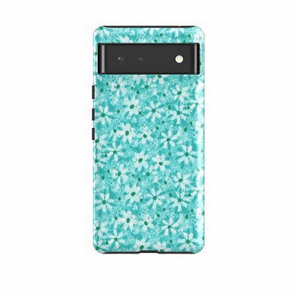 Google Tough Case -  Windowbox Mint By Sarah Campbell Polished Texture Finish Smooth Edge Design