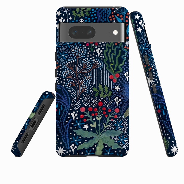 Google Tough Case - Winter Flowers I By Emma Frances Grant Smooth Shield