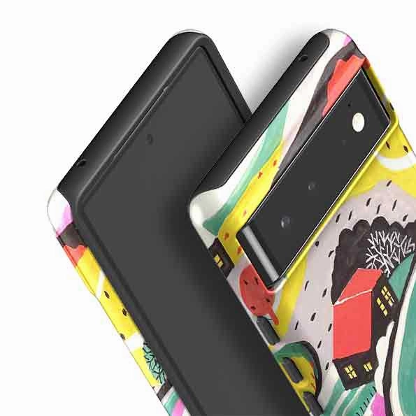 Soft touch layer Google Tough Case -  Winter Landscape By Sarah Campbell