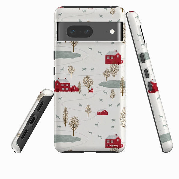 Google Tough Case -  Winter Landscape II By Katherine Rowe Gloss Layer Clear Texture