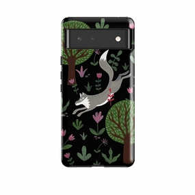 Google Tough Case -  Wolf In Trees By Bex Parkin daily protection Matte Pattern