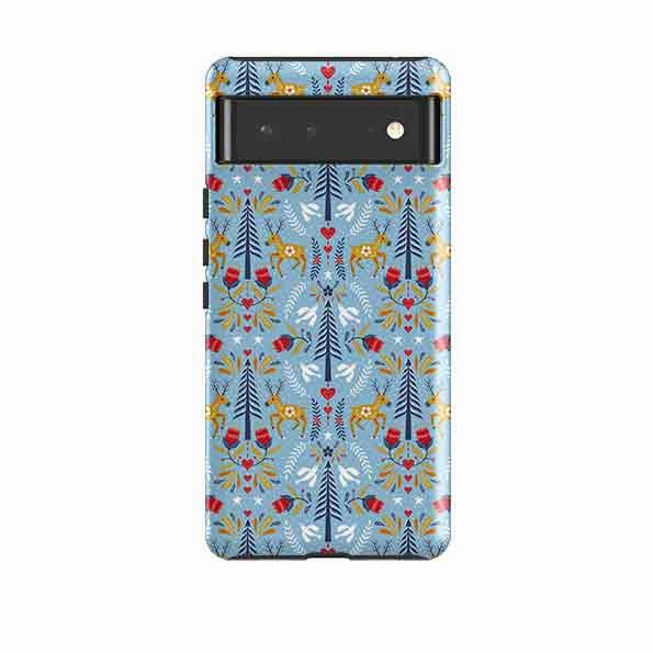 Durable Detail Sleek Profile Google Tough Case -  Xmas Pattern By Suzy Taylor