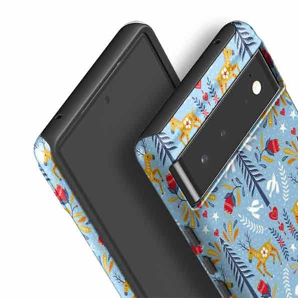 Refined Pattern Google Tough Case -  Xmas Pattern By Suzy Taylor