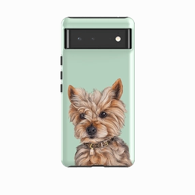 Google Tough Case -  Yorkie By Catherine Rowe Sleek Build Vivid Coloration