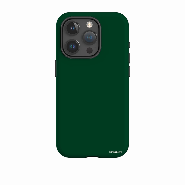 iPhone Tough Case - Warsaw Green Impact Cushion Scratch Block