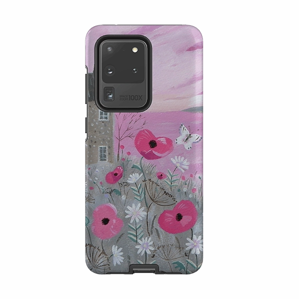 Samsung Tough Case - Seaside Flowers By Mary Stubberfield Fashion Forward Smooth Surface Layer