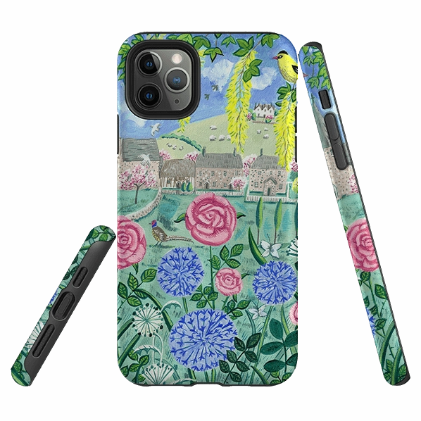 iPhone Tough Case - Village Floral By Mary Stubberfield Tough Frame