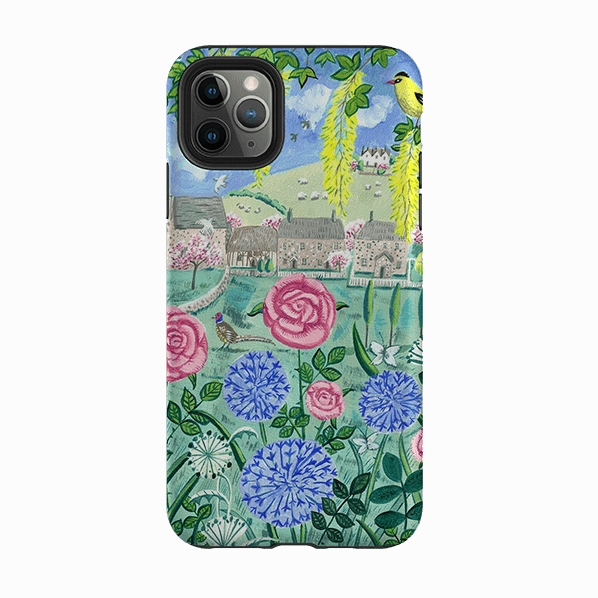 iPhone Tough Case - Village Floral By Mary Stubberfield Hand Friendly Comfort Detail