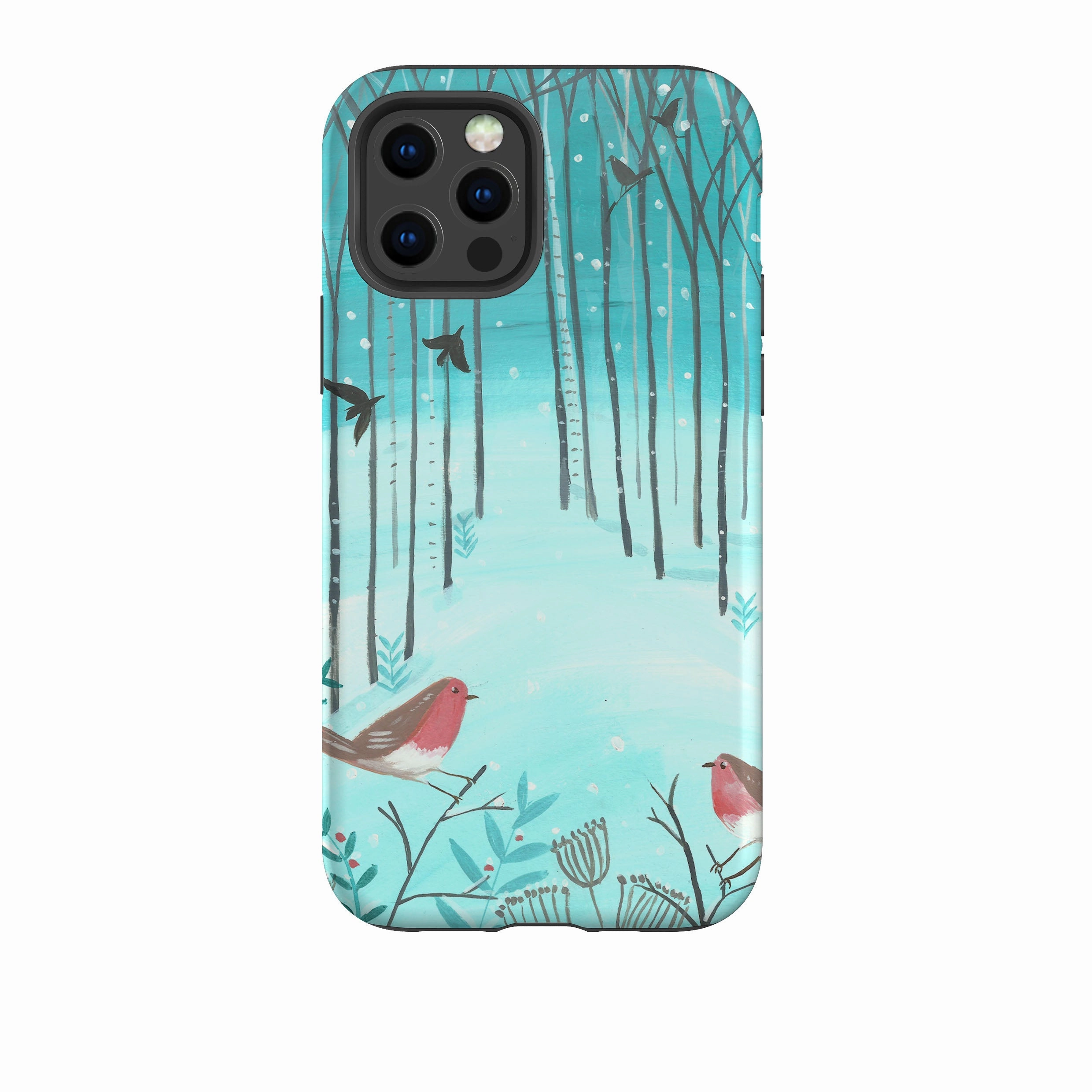Protective Edge iPhone Tough Case - Winter Forest By Mary Stubberfield