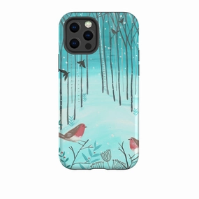 Protective Edge iPhone Tough Case - Winter Forest By Mary Stubberfield