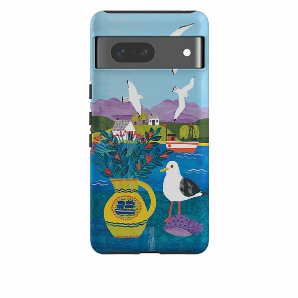 Google Tough  Case - Seagulls By Tracey English Marble Pattern