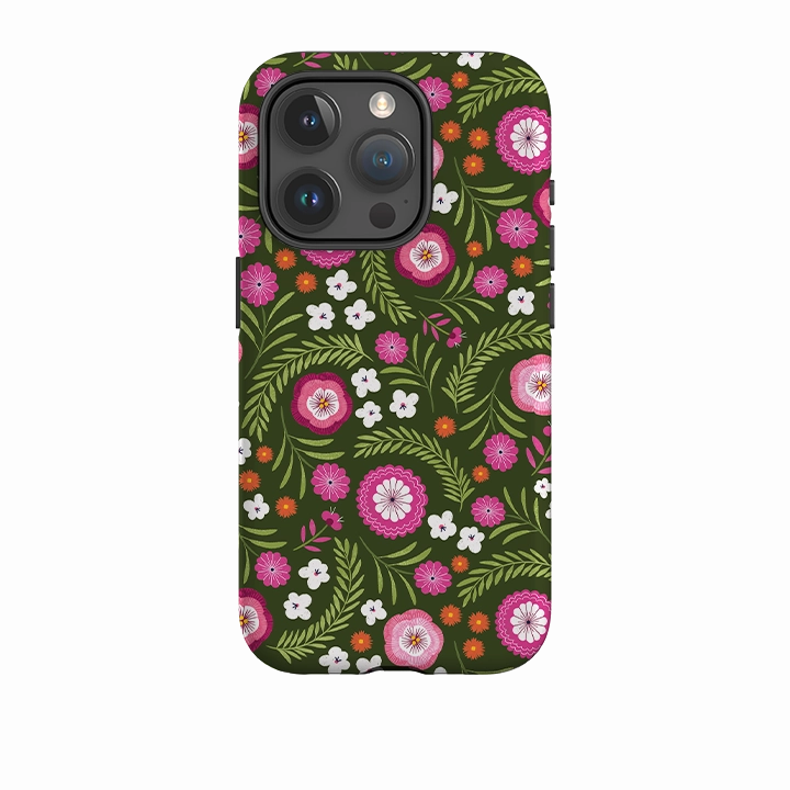 Comfort Design Layer iPhone Tough Case - Posy Garden II By Ali Brookes