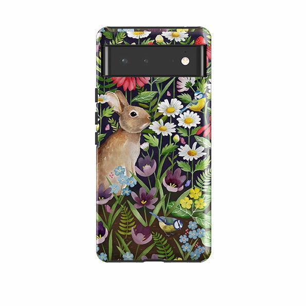 Google Tough Case -  Rabbit and Wildflowers By Bex Parkin Everyday Comfort Slim Profile