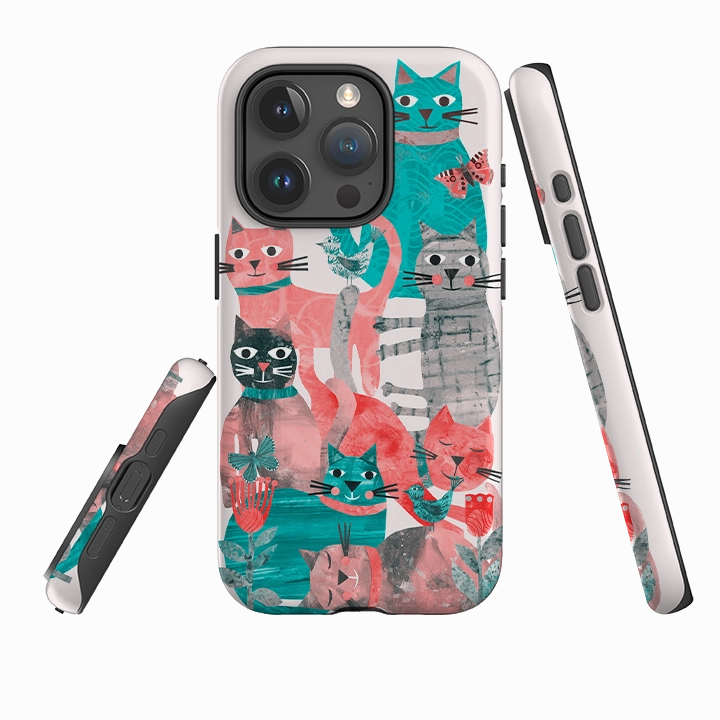 iPhone Case - Cat Party II By Tracey English Creative Design Comfort Layer Texture