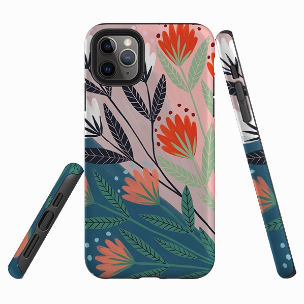 iPhone Tough Case - Flower By Lee Foster Wilson Luxury Texture Design Bold Look