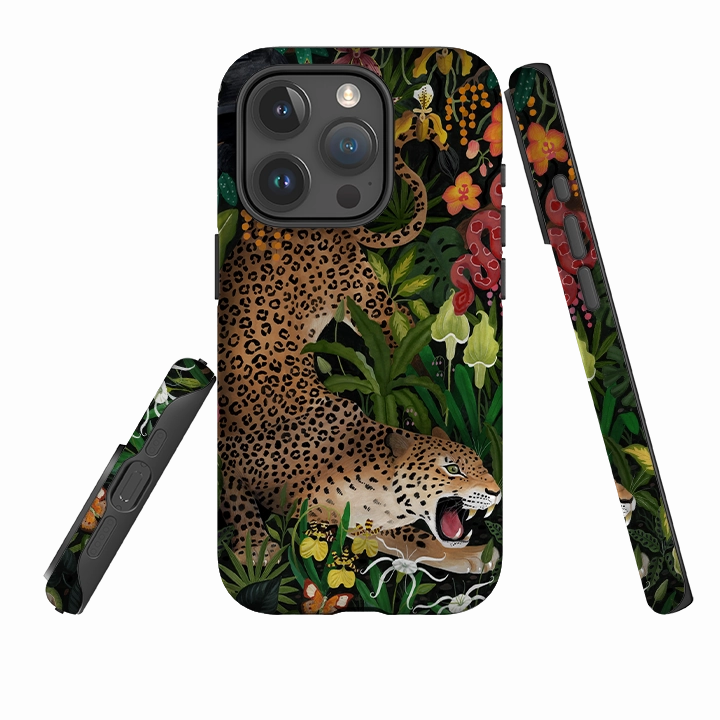iPhone Tough Case - Roaring Leopard By Bex Parkin Hybrid Touch Smart Accessory