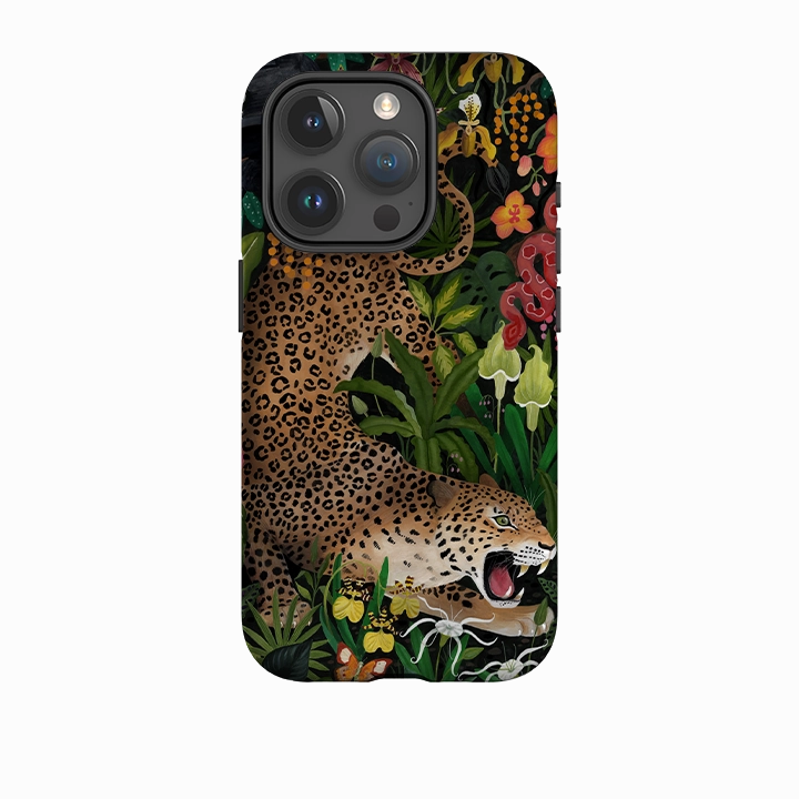 Modern Finish Bold Look iPhone Tough Case - Roaring Leopard By Bex Parkin
