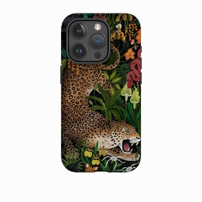 Fashion Design iPhone Tough Case - Roaring Leopard By Bex Parkin