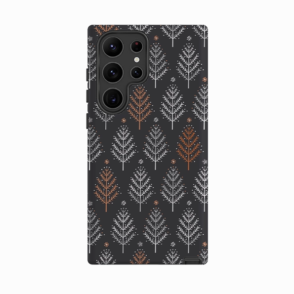Stylish Layer Texture Rugged Edge Samsung Tough Case - Winterfold Trees By Ali Brookes