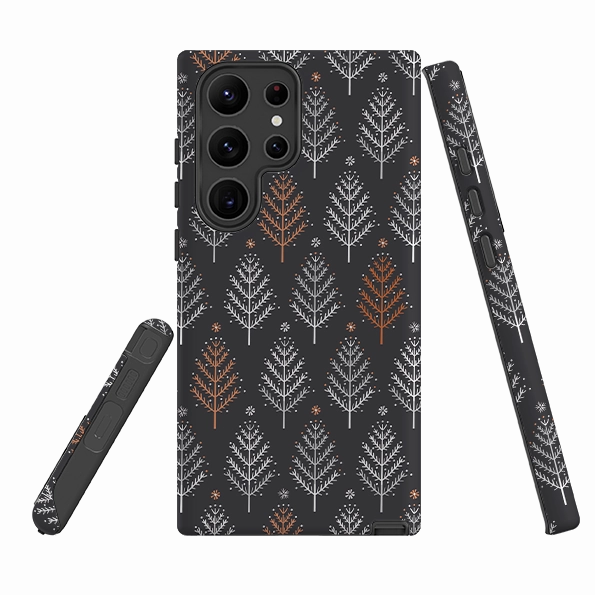 Samsung Tough Case - Winterfold Trees By Ali Brookes Refined Pattern