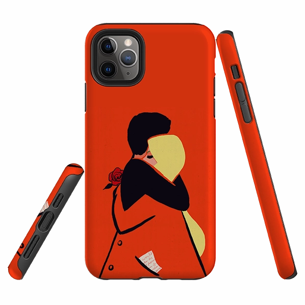 iPhone Tough Case - Red Embrace Non slip grip Smooth Feel