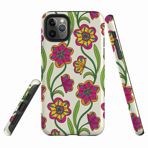 iPhone Tough Case - Tulips By Amelia Bowman Stylish Finish Texture