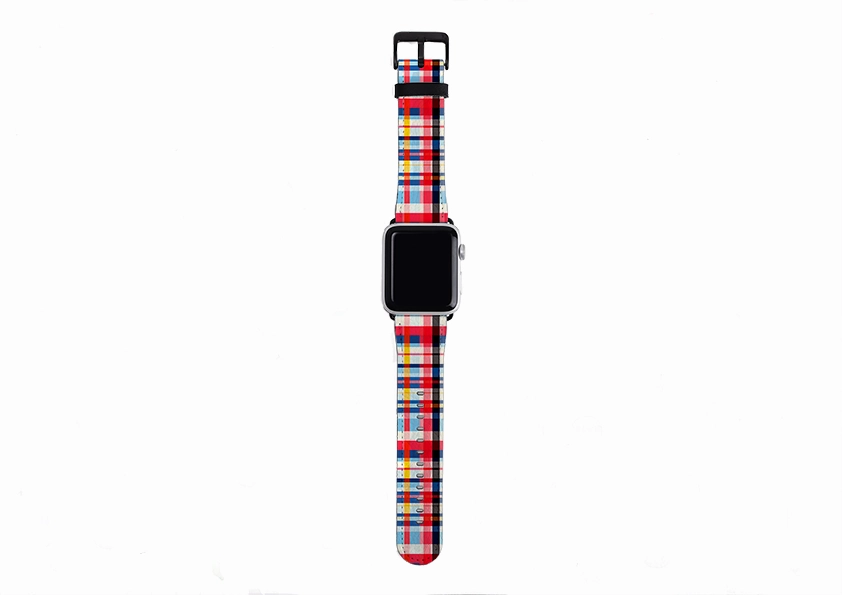 Flexible Comfort Fit Versatile Accessory Hampstead Gingham Apple Watch Strap