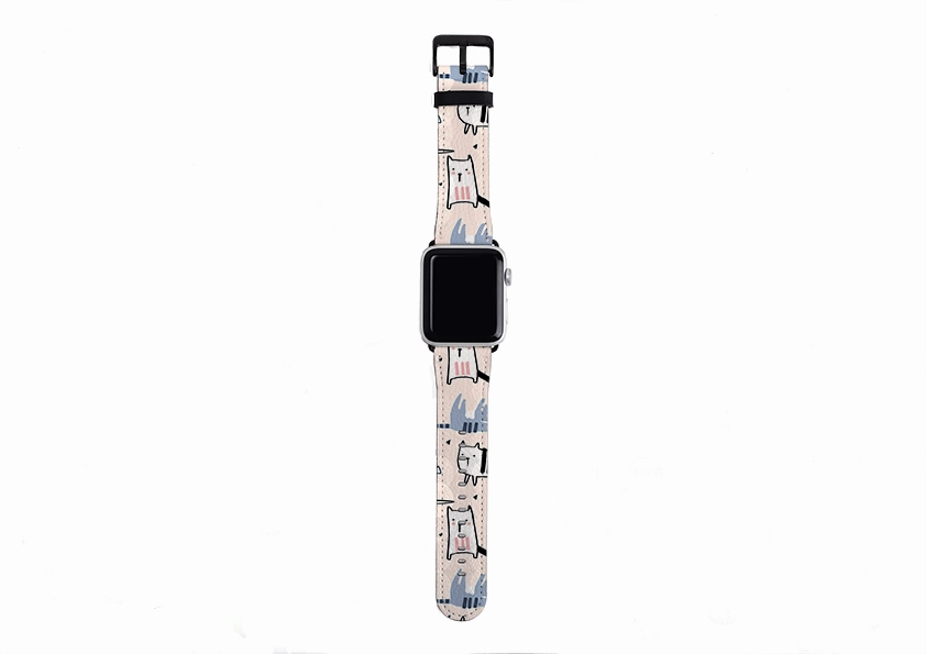 Happy Cat Apple Watch Strap Comfort Texture