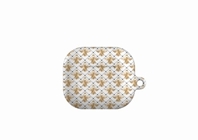 Golden White Bees Airpod Case Gen 4 lightweight gym airpods case