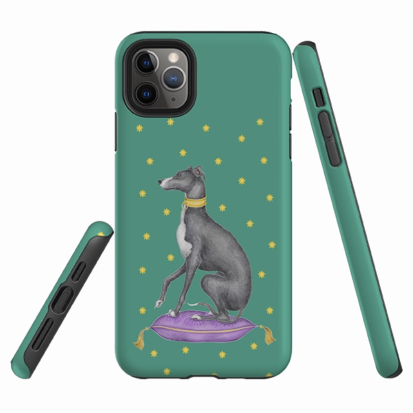 Protective Edge iPhone Tough Case - Italian Greyhound By Catherine Rowe