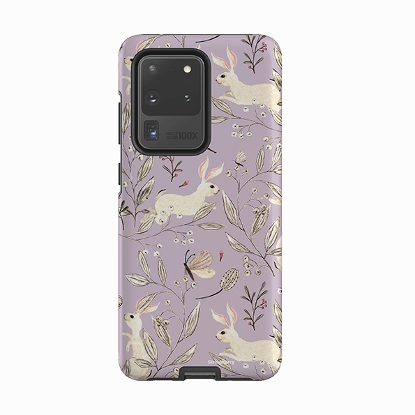 Vivid Detail Samsung Tough Case - Bunnies Mauve By Katherine Quinn