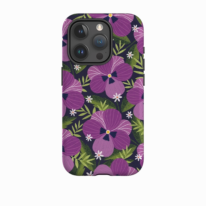 Edge Protection iPhone Tough Case - Pensees I By Ali Brookes
