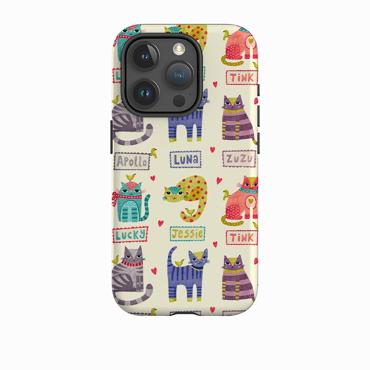 Soft Touch Minimal Surface iPhone Tough Case - Cats By Suzy Taylor