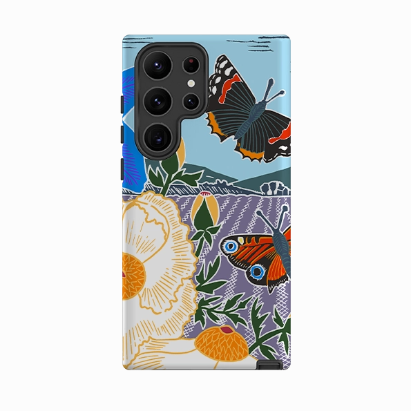 Premium Touch Luxury Detail Samsung Tough Case - Bold Butterflies By Kate Heiss