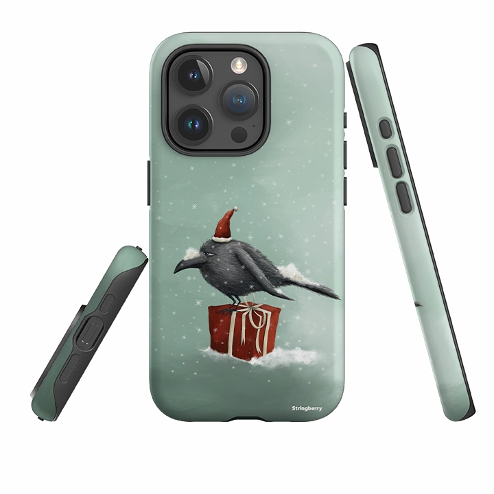 Minimal Shield iPhone Tough Case - Santa Crow By Maja Lindberg