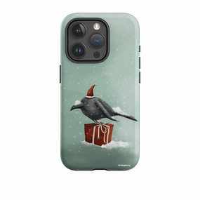 Stylish Edge Modern Grip Design iPhone Tough Case - Santa Crow By Maja Lindberg