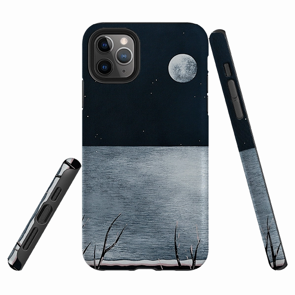 Rugged Edge Slim Protection iPhone Tough Case - Night Of The Huge Moon By Natasha Newton