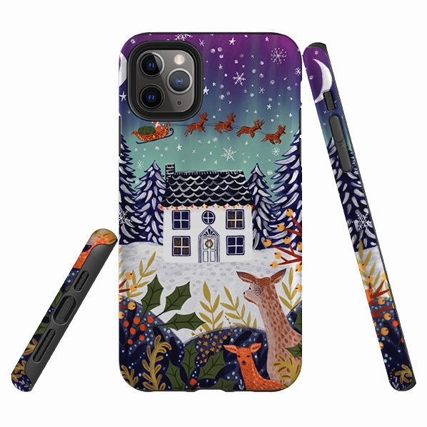 Ultra light iPhone Tough Case - Night Before Christmas By Lee Foster Wilson