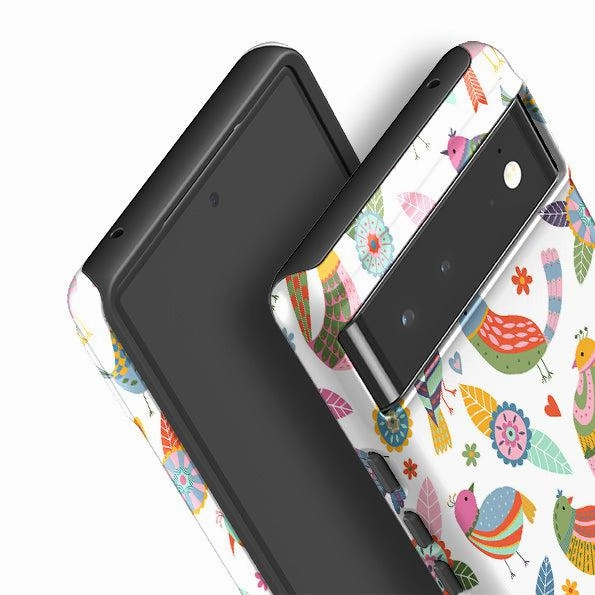 Protective Design Layer Soft Grip Finish Google Tough Case -  Birds Of A Feather By Suzy Taylor