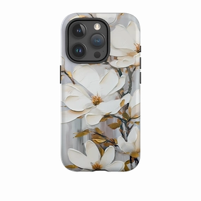 Frosted Finish Printed Artwork iPhone Tough Case - Serres Floral